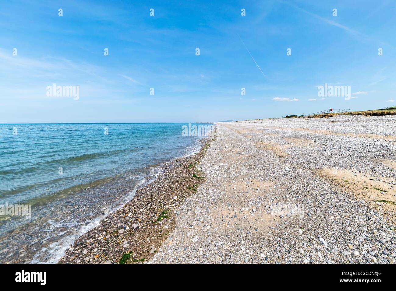 Abergele Pensan plage sur la côte nord du pays de Galles photo prise Pendant le verrouillage Covid 19 Banque D'Images