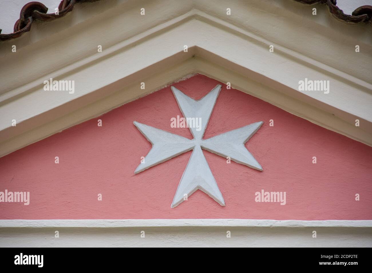 Croix maltaise, symbole de l'ordre médiéval de Saint Jean Banque D'Images