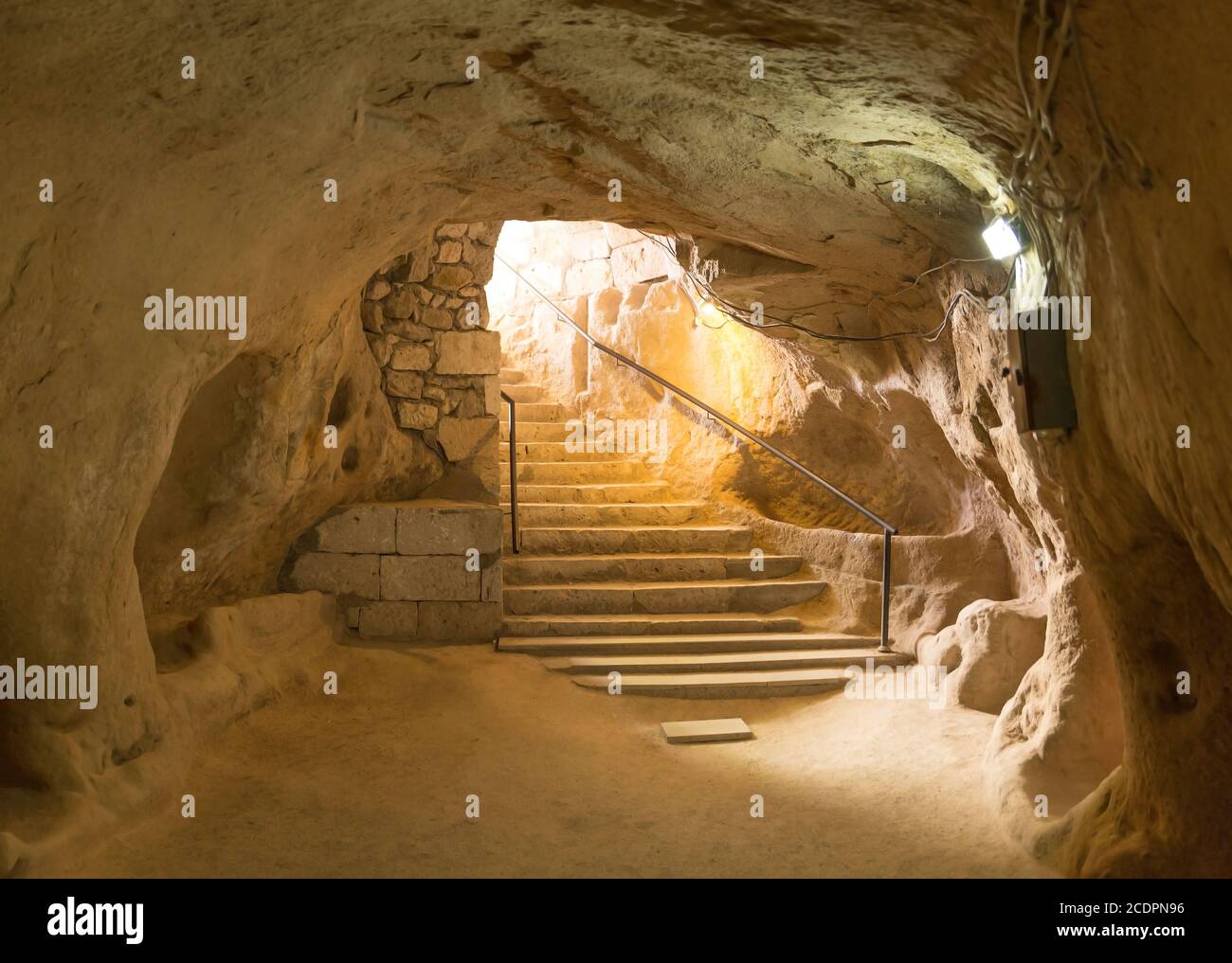 Ville souterraine de Kaymakli, Nevsehir, Turquie Banque D'Images