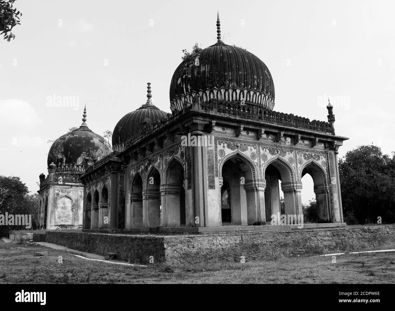 Tombeaux historiques de Qutub Shahi Banque D'Images