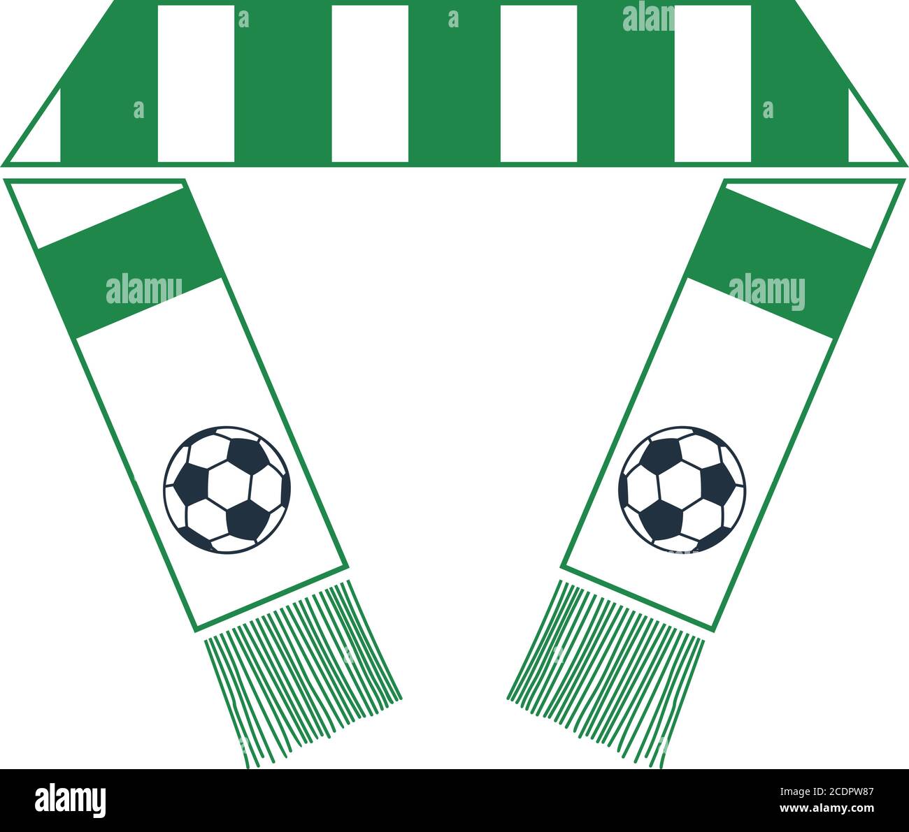 Football fans scarf icon flat Banque de photographies et d'images à haute  résolution - Alamy