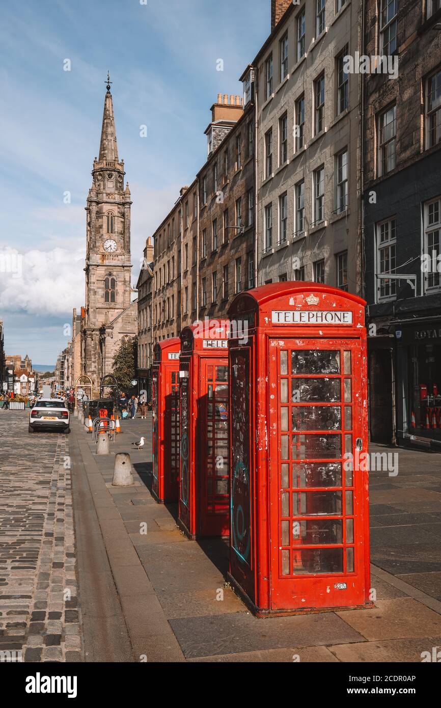 Le Royal Mile à Édimbourg, Écosse Banque D'Images