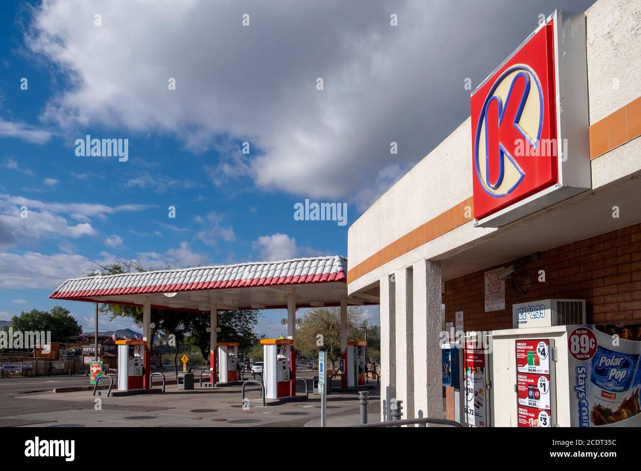 Station-service Circle K, Phoenix, Arizona, États-Unis Banque D'Images