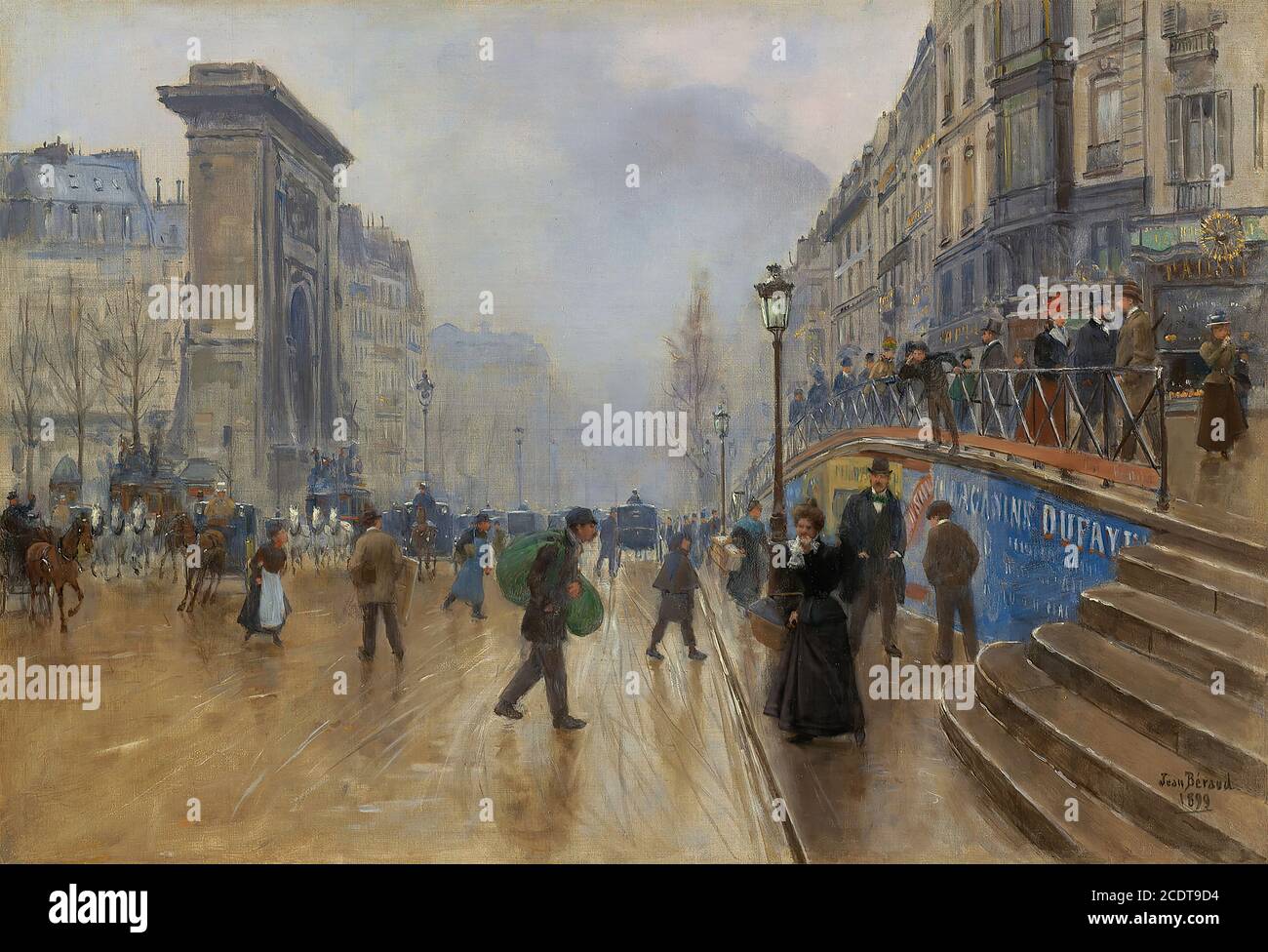 Beraud Jean - Le Boulevard St Denis Paris 3 Photo Stock - Alamy