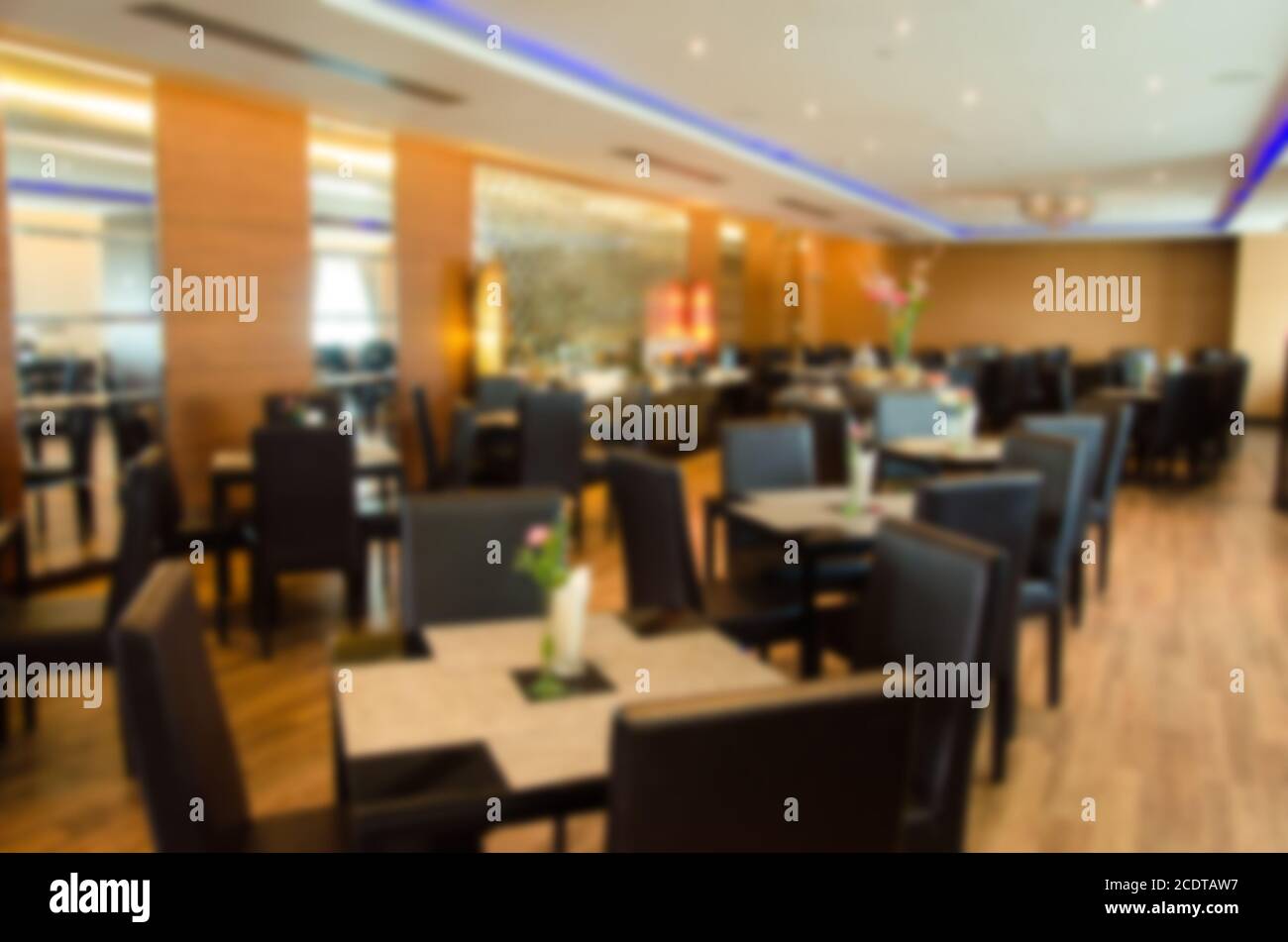 intérieur de restaurant de luxe flou Banque D'Images