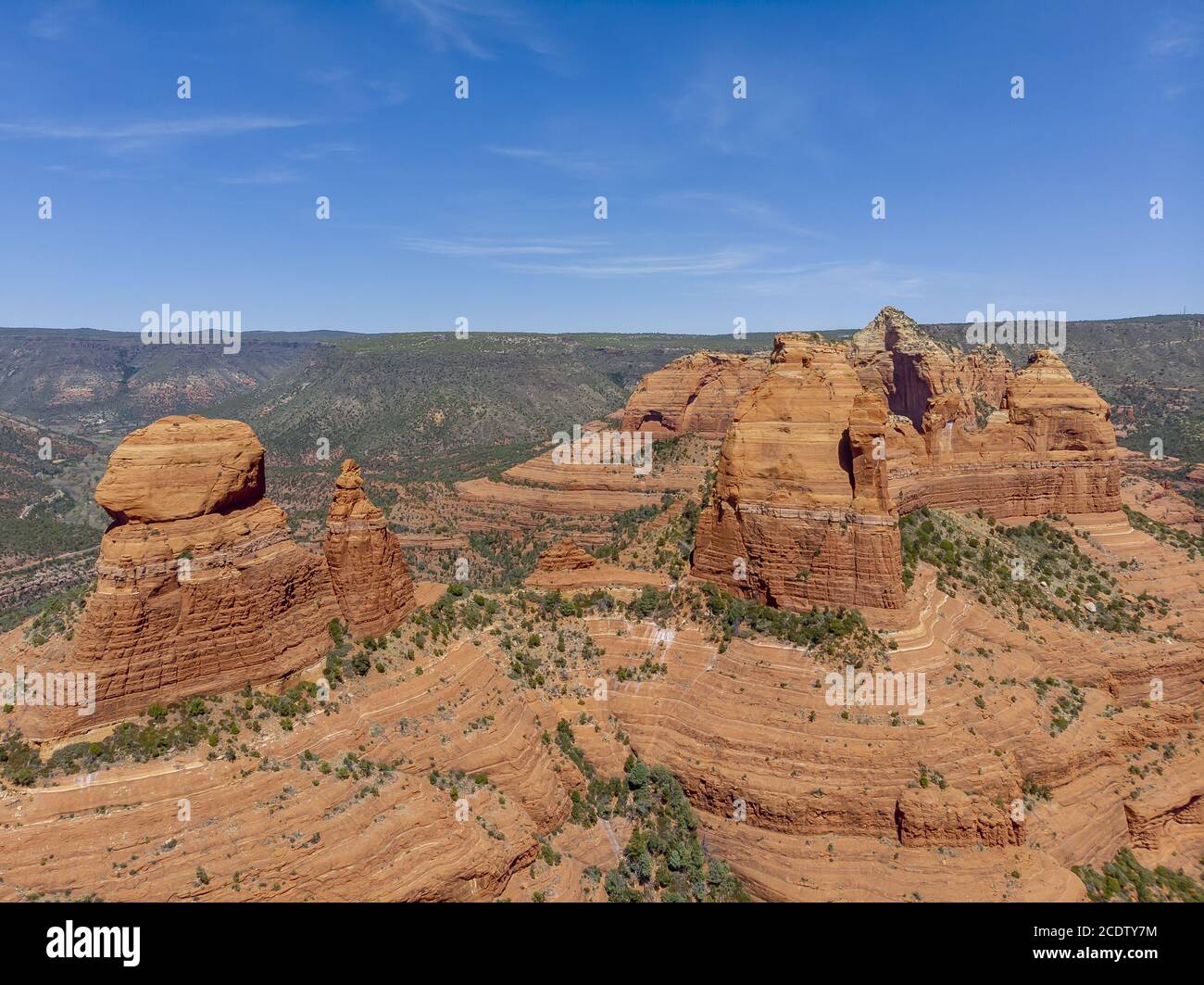 Belles formations rocheuses dans le Sud-Ouest américain Banque D'Images