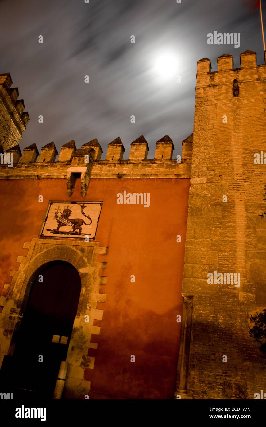 porte d'entrée d'alcazar, séville Banque D'Images