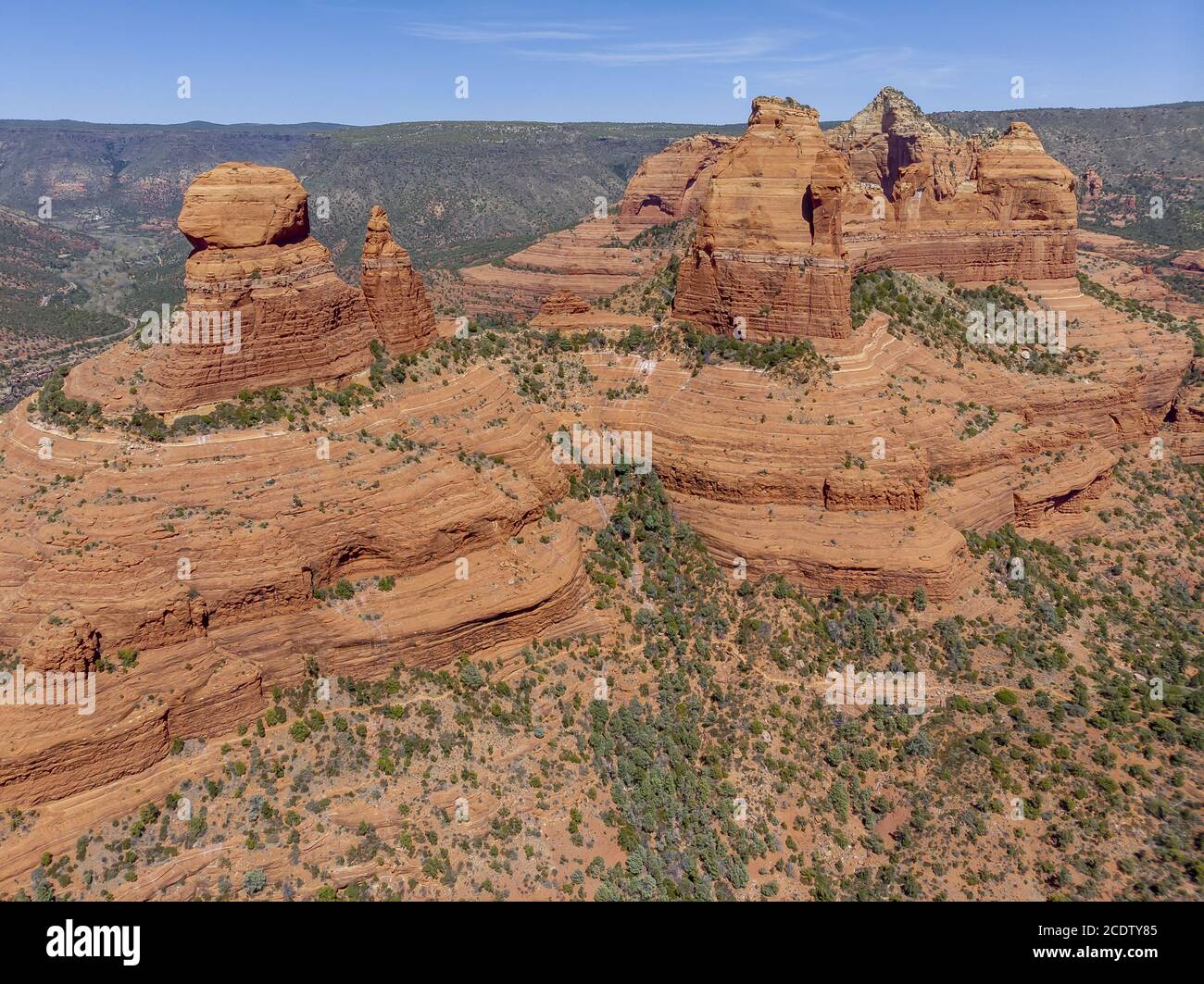 Belles formations rocheuses dans le Sud-Ouest américain Banque D'Images