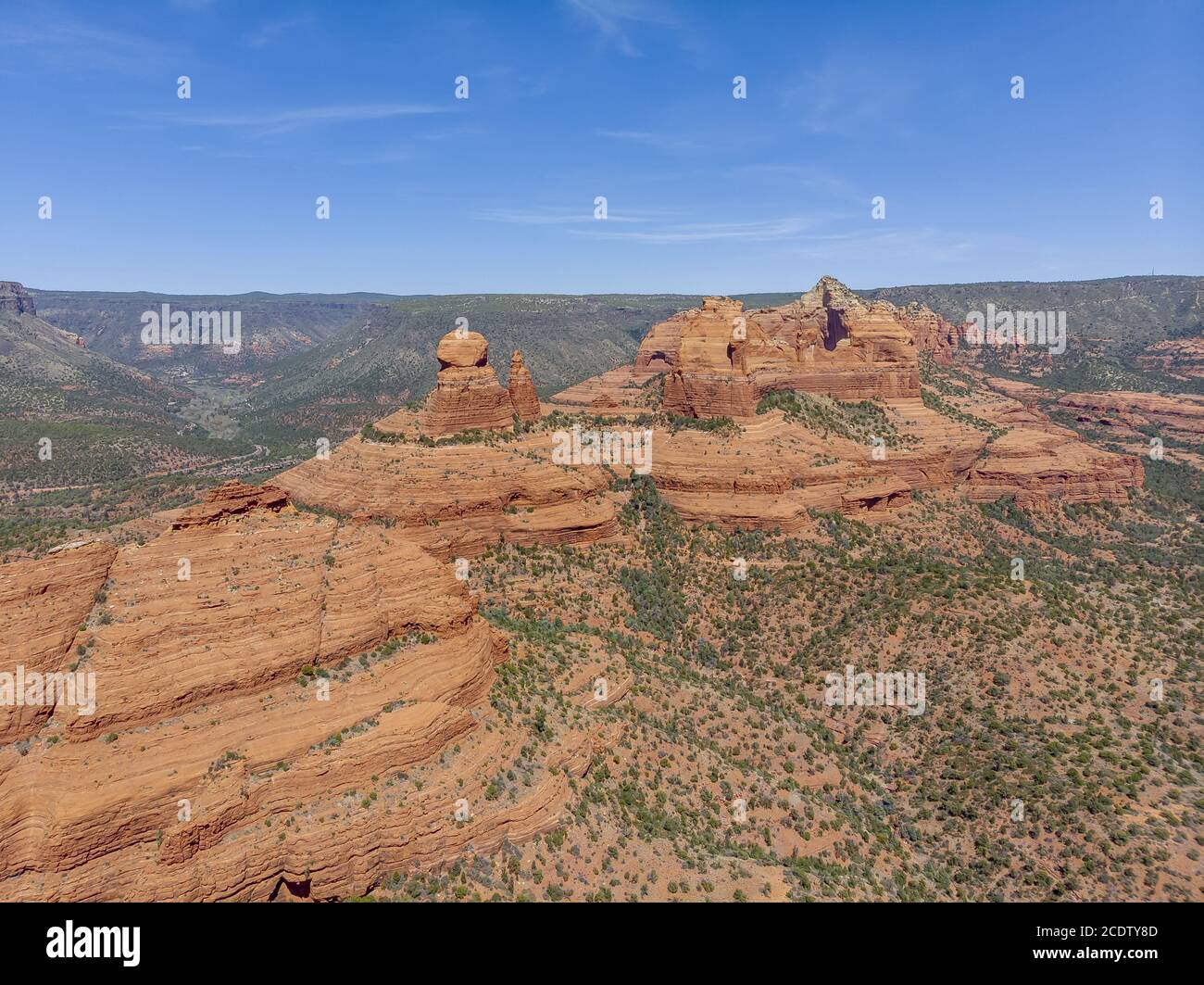 Belles formations rocheuses dans le Sud-Ouest américain Banque D'Images