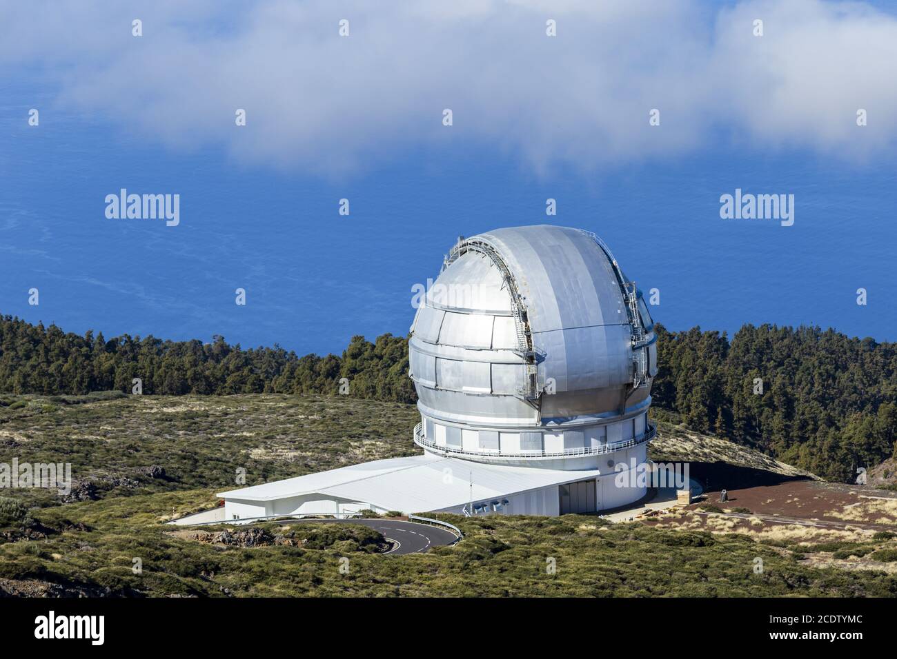 La Palma - Observatoire sur la Roque de los Muchachos Banque D'Images