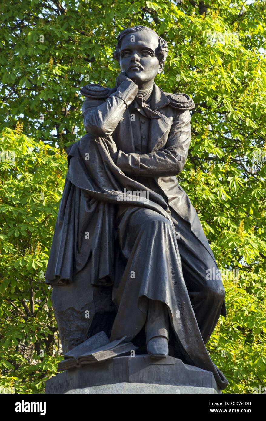 Le monument du poète Lermontov à Pyatigorsk. Banque D'Images