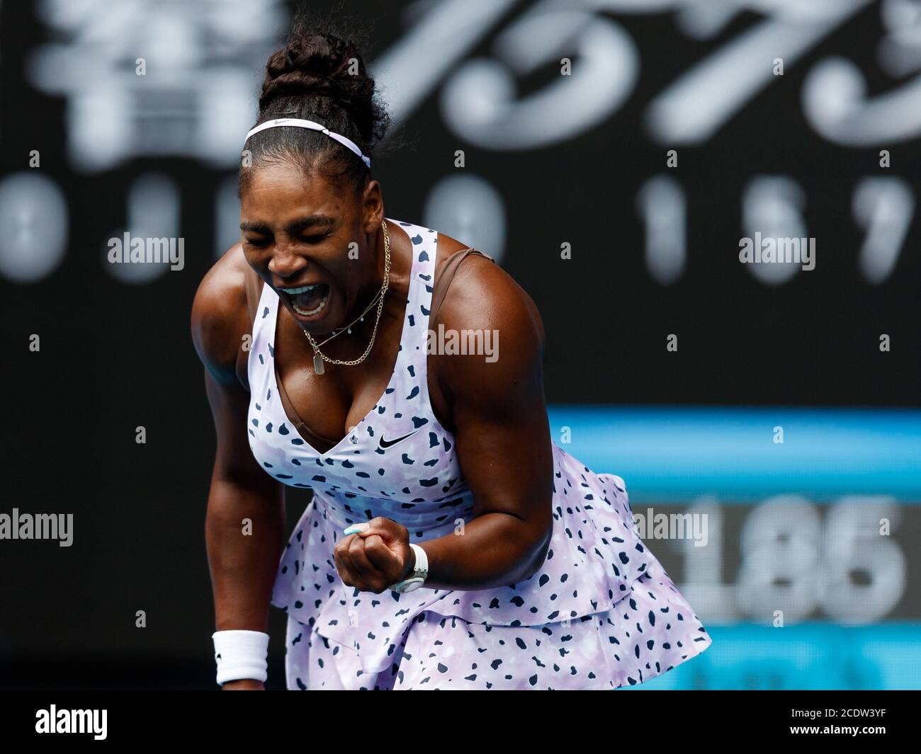 Serena Williams lors de l'Open d'Australie de 2020 Banque D'Images