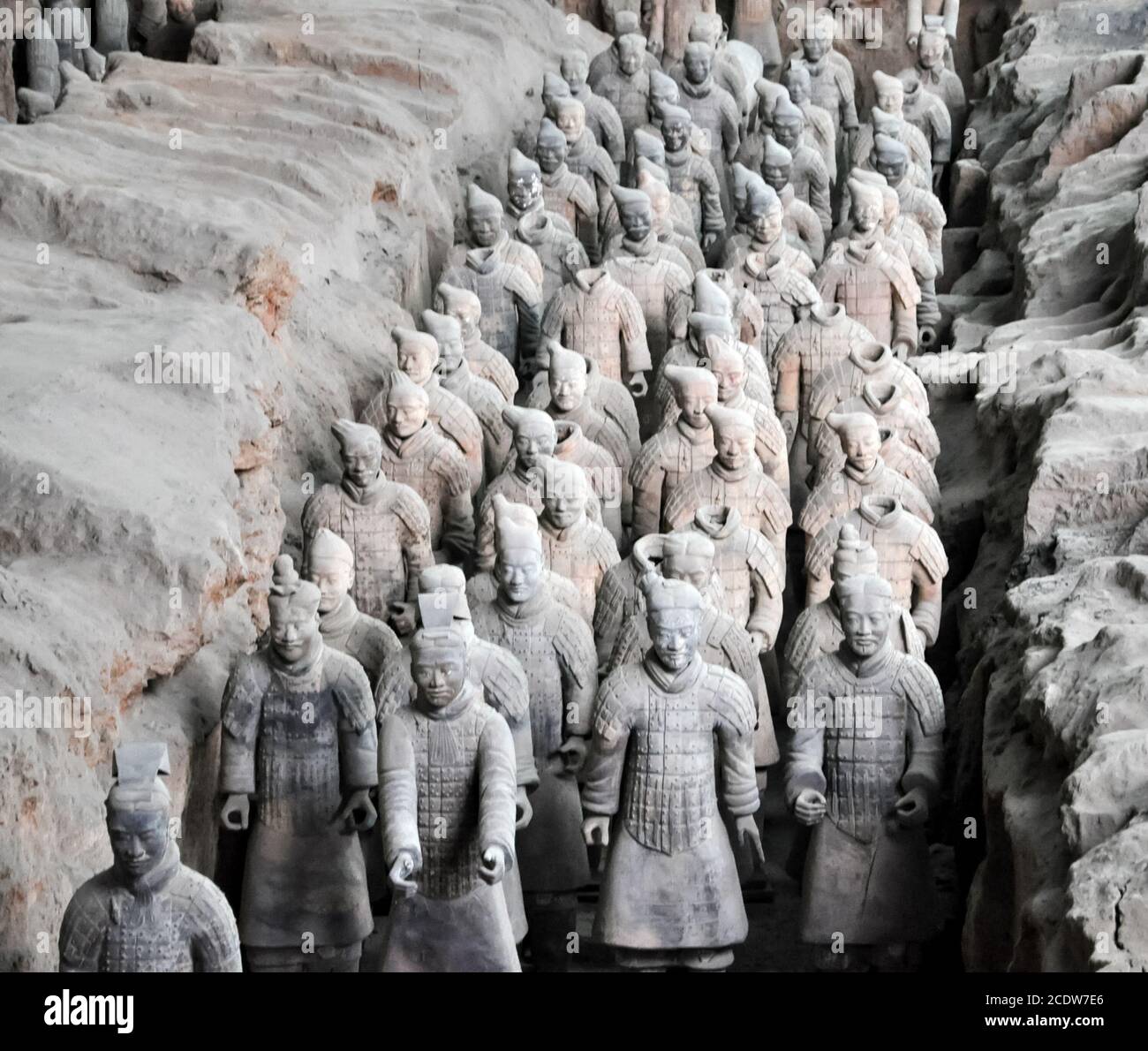 Armée de terre cuite. Soldats d'argile de l'empereur chinois Banque D'Images