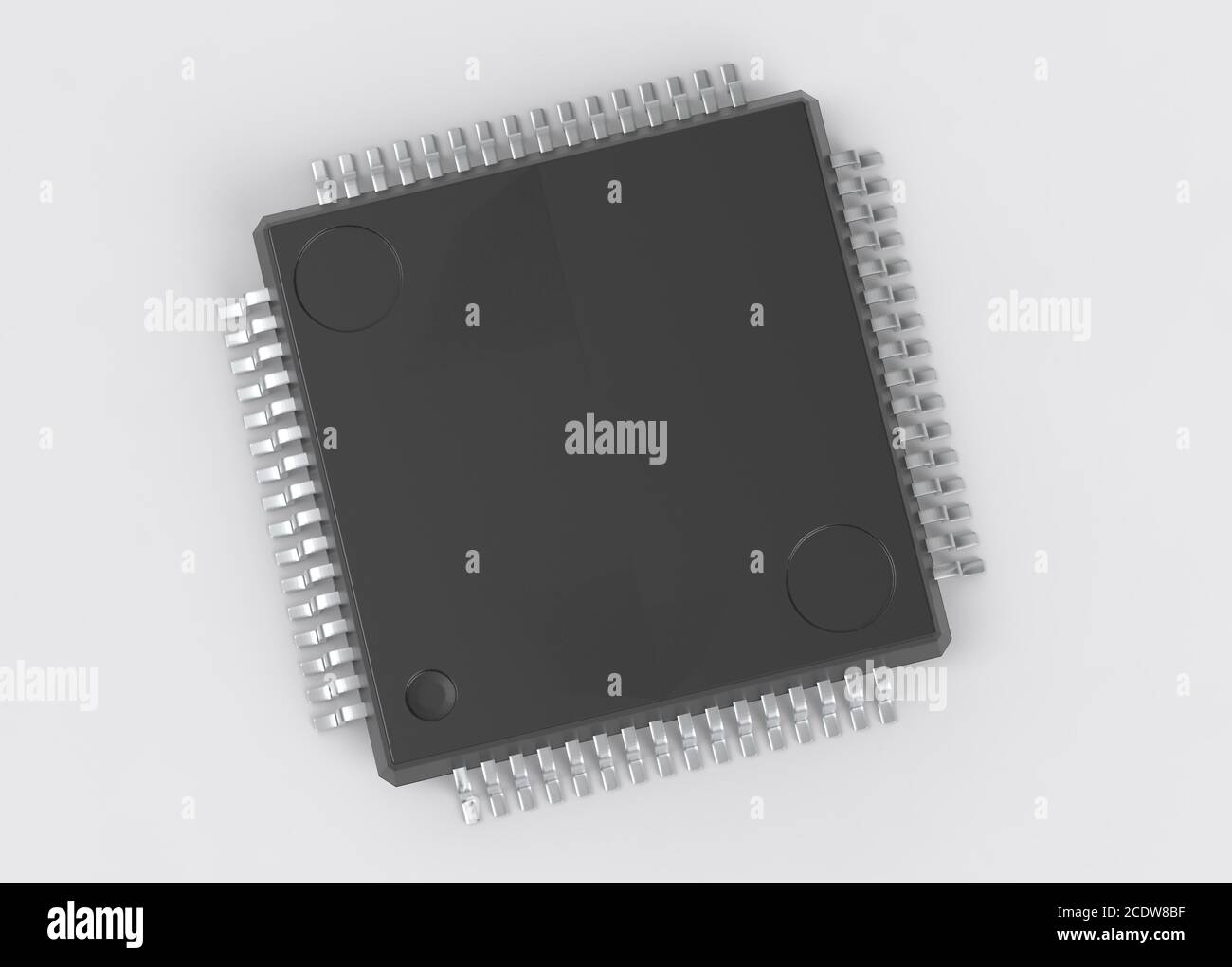 Puce à Circuit Electrionic LQFP Package 3d illustration Banque D'Images