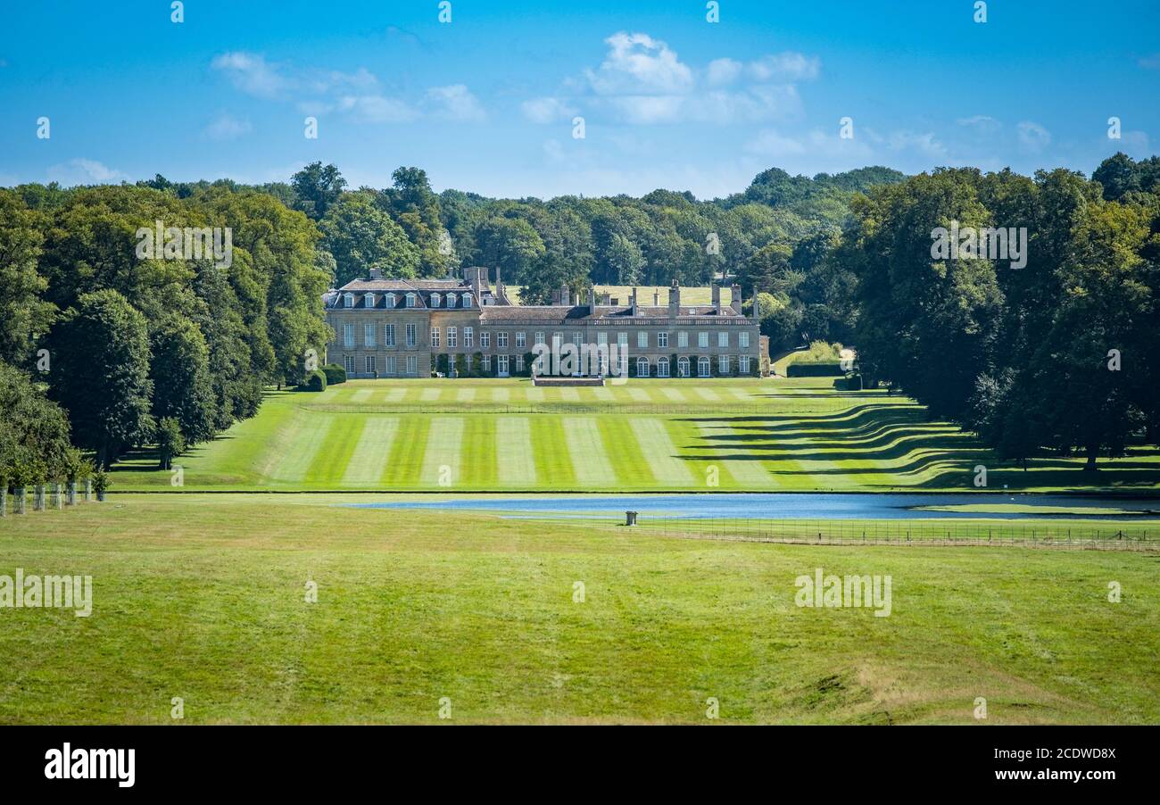 Boughton House est l'un des sièges du duc de Buccleuch. Banque D'Images