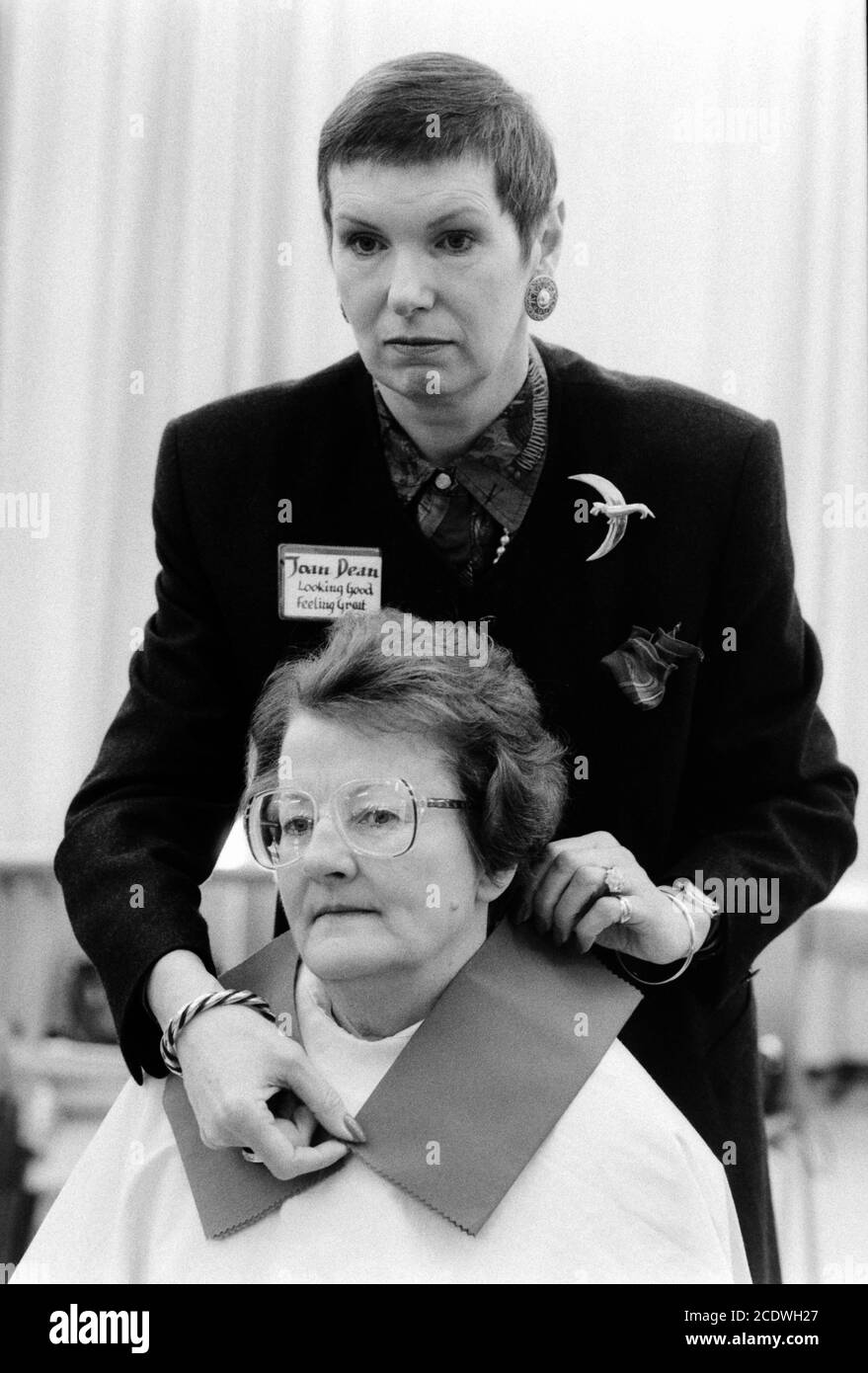 Women’s Institute Residential College - Denman College, Marcham, près d'Abingdon, Oxfordshire. 12 janvier 1993. Photo: Neil Turner Banque D'Images