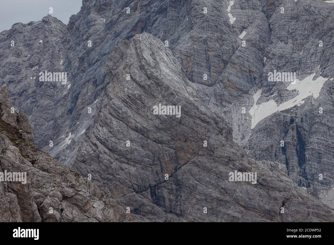 Scénario rocheux impressionnant dans la région du Mont Duranno, Dolomites, Italie Banque D'Images