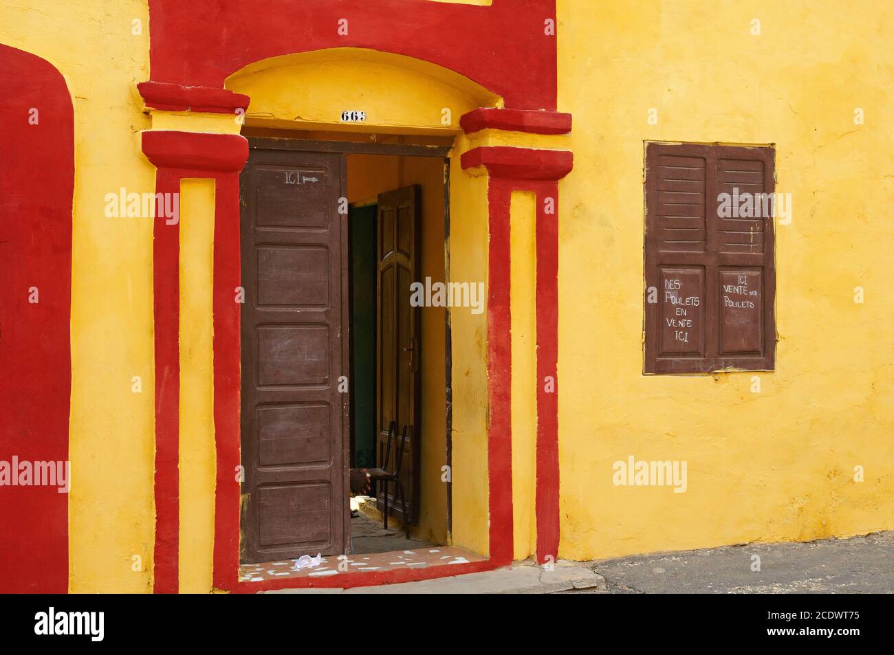 Sénégal, ville de Saint Louis, patrimoine mondial de l'UNESCO. Banque D'Images