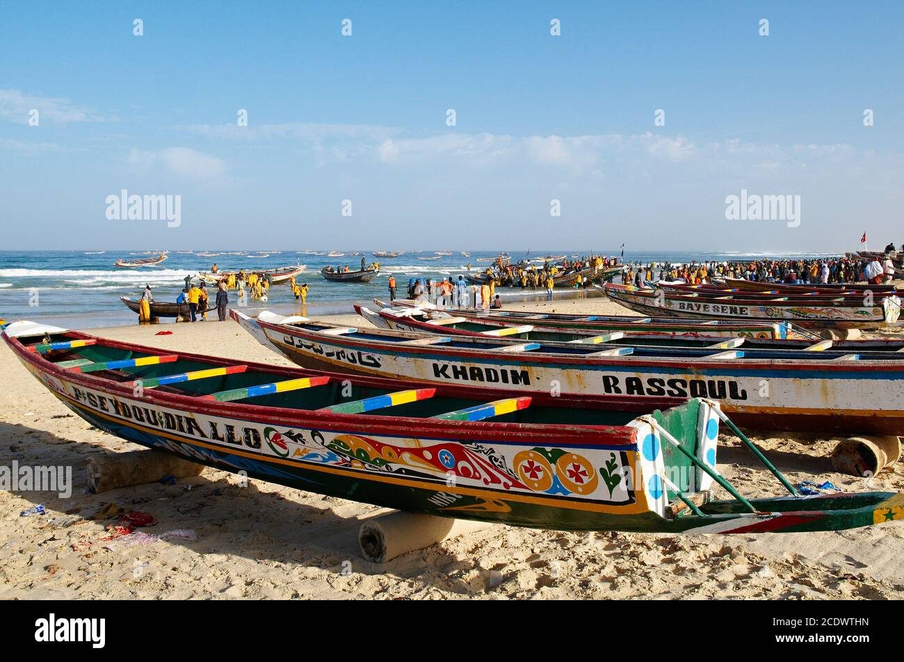 Sénégal. Port de pêche de Kayar. Le plus grand port de pêche du Sénégal Banque D'Images