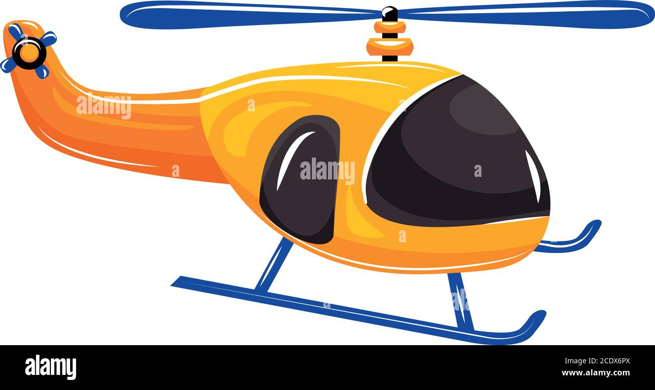Transport Aérien Sur Blanc, Ensemble D'avions Et D'hélicoptères En Style  Cartoon, Illustration