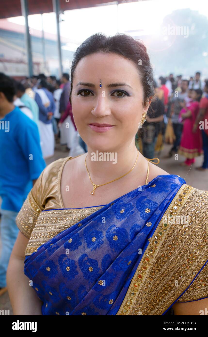 photographie de femme avec robe en inde de haute qualité Banque D'Images