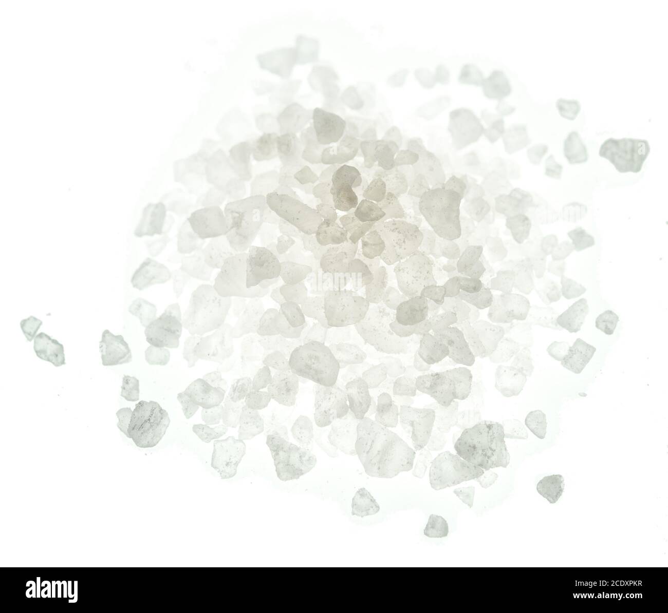 Sel sur blanc Banque D'Images