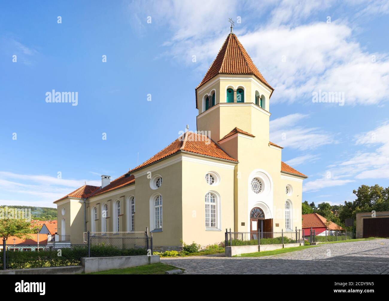 L'ancienne synagogue. Cesky Krumlov, république tchèque Banque D'Images