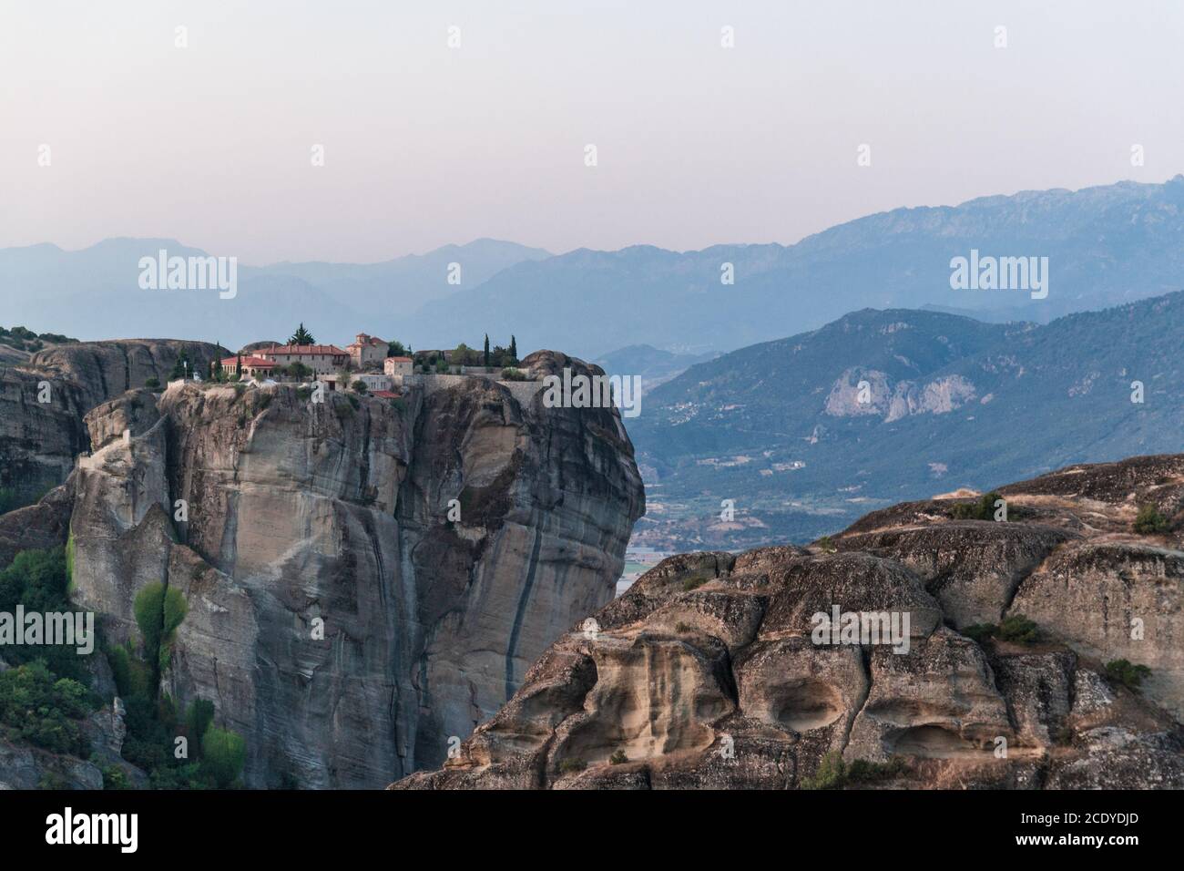Monastères Meteora, Trikala, Thessalie, Grèce. Objet liste du patrimoine de l'UNESCO. Banque D'Images