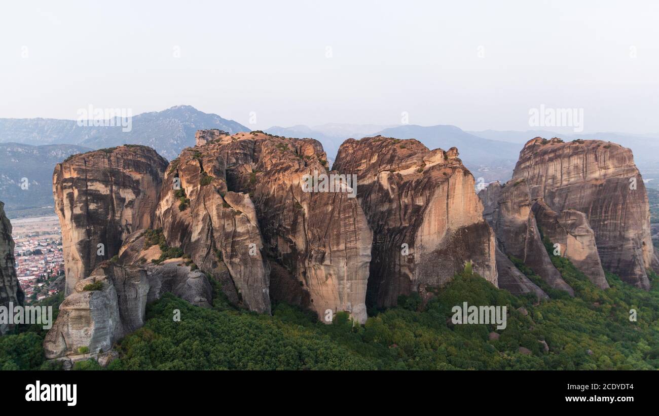 Monastères Meteora, Trikala, Thessalie, Grèce. Objet liste du patrimoine de l'UNESCO. Banque D'Images