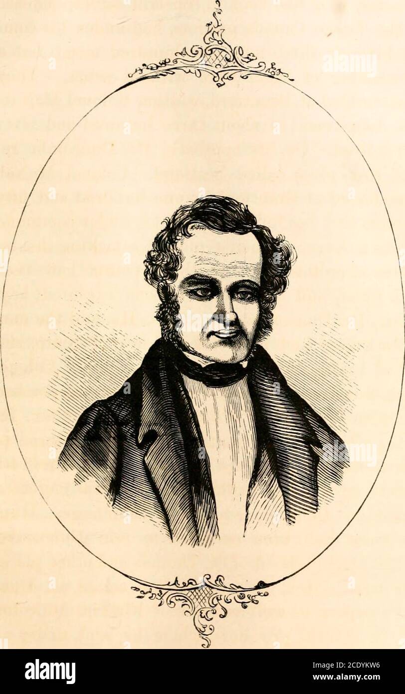 . La vie et les temps de Wm. Lyon Mackenzie. Avec un compte rendu de la rébellion canadienne de 1837, et des perturbations aux frontières subséquentes, principalement à partir de documents non publiés . nts simultanément à trois points avait été convenu, et devait avoir été exécuté nextMorning, le Dr Duncombe a reculé. Il a dit que Mackenzie avait été défait près de Toronto, et qu'ils avaient mieux dispersé. Entre-temps, ColonelMcNab, apprenant la retraite anticipée, expédiant des messagers à Simcoe, Woodstock, et Londres, réapprovisionnant tous les bénévoles qui pourraient être rassemblées tomarch vers le bas et intercepter la rebe Banque D'Images