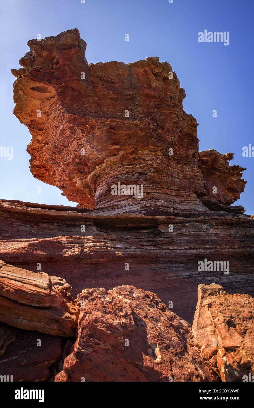 Érodé Rock à l'Outback – Australie occidentale Banque D'Images