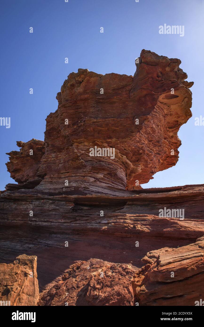 Érodé Rock à l'Outback – Australie occidentale Banque D'Images