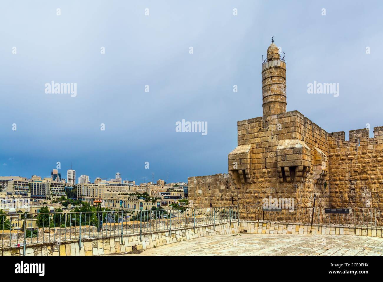 Les anciens murs de Jérusalem Banque D'Images