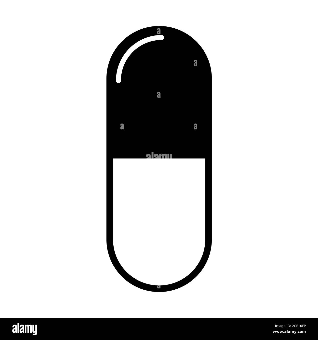 Medicine Pill capsule plate icône. Signe vectoriel isolé sur fond blanc. Illustration de la pharmacie . Illustration de Vecteur