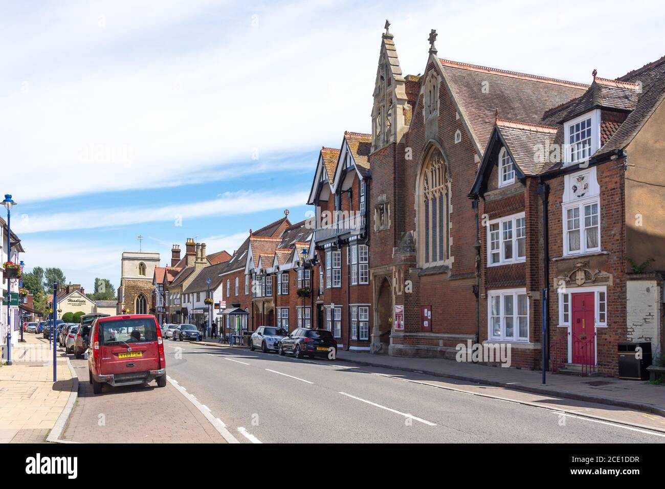 High Street, Shefford, Bedfordshire, Angleterre, Royaume-Uni Banque D'Images