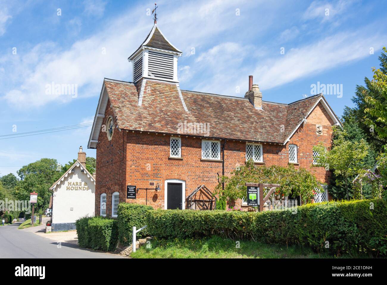 Old Warden Guest House, The Clock House, The Village, Old Warden, Bedfordshire, Angleterre, Royaume-Uni Banque D'Images