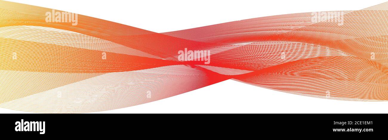 Arrière-plan abstrait d'onde de gradient orange-rouge transparent. Papier peint à motif effet fumée. Illustration vectorielle EPS10 de conception moderne. Illustration de Vecteur