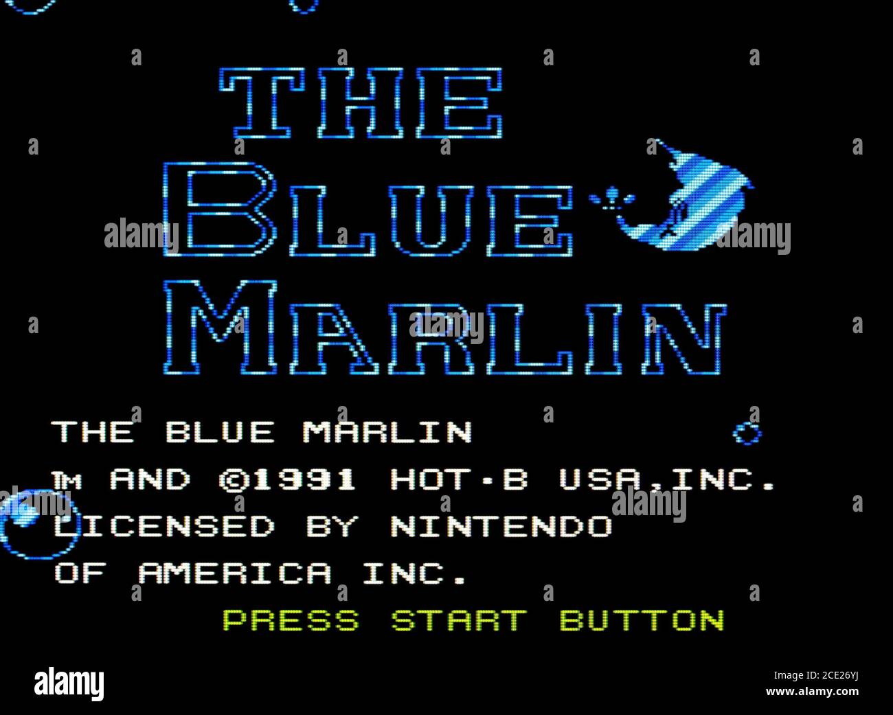 The Blue Marlin - Nintendo Entertainment System - NES Videogame - usage éditorial seulement Banque D'Images