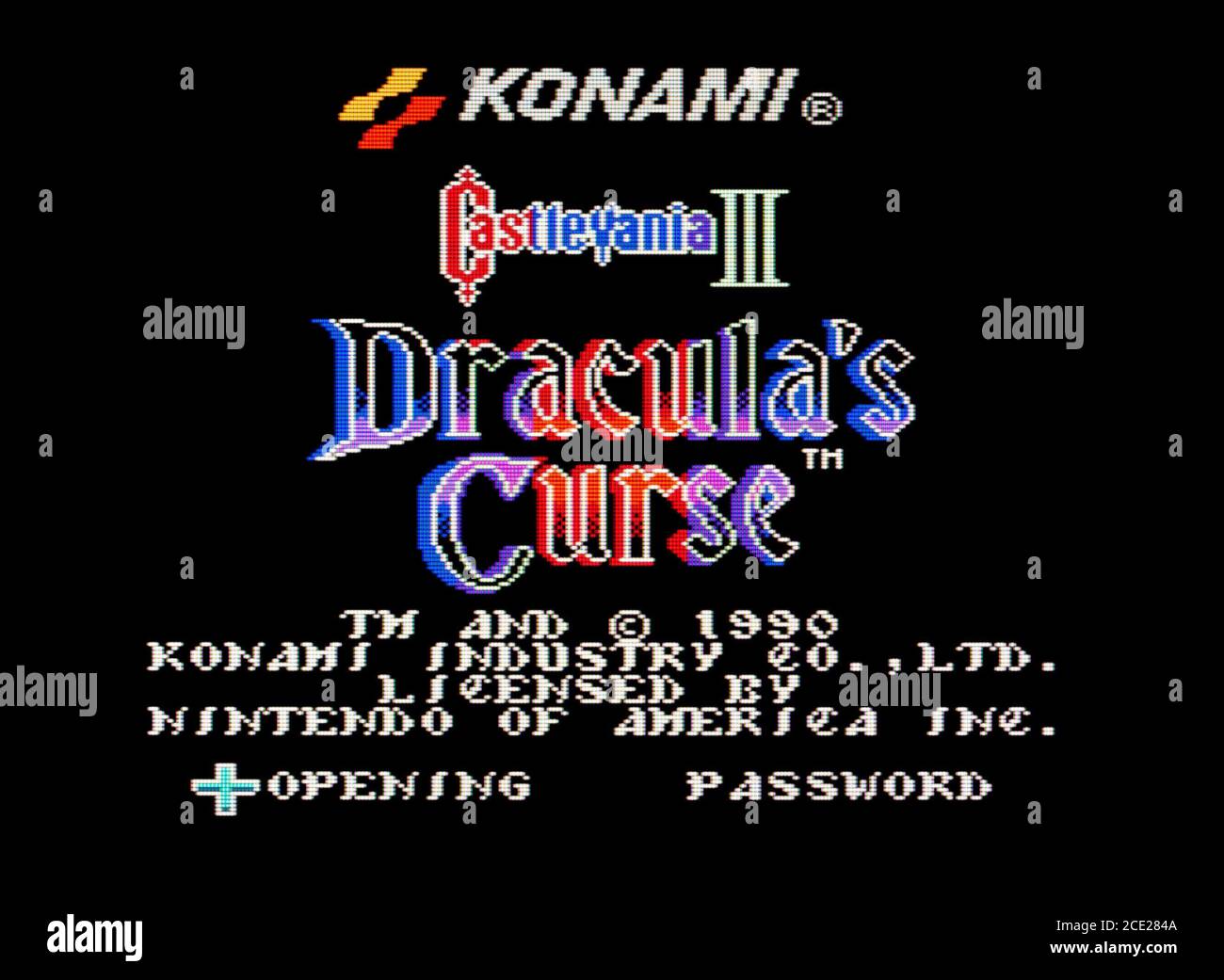 Castlevania III Dracula's Curse - Nintendo Entertainment System - NES Jeu vidéo - usage éditorial uniquement Banque D'Images