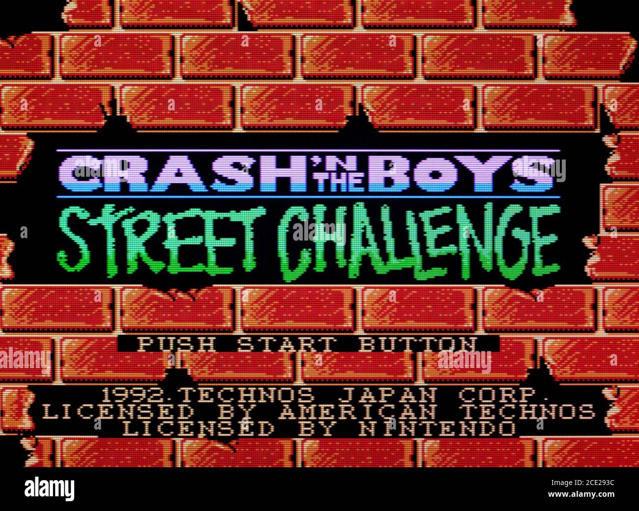 Crash n The Boys Street Challenge - Nintendo Entertainment System - NES Videogame - usage éditorial seulement Banque D'Images