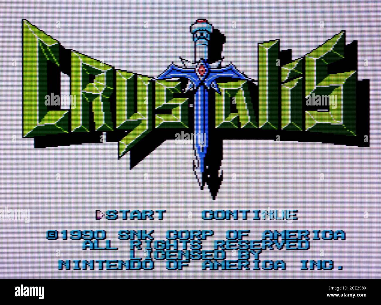 Crysalis - Nintendo Entertainment System - NES Videogame - Editorial à utiliser uniquement Banque D'Images