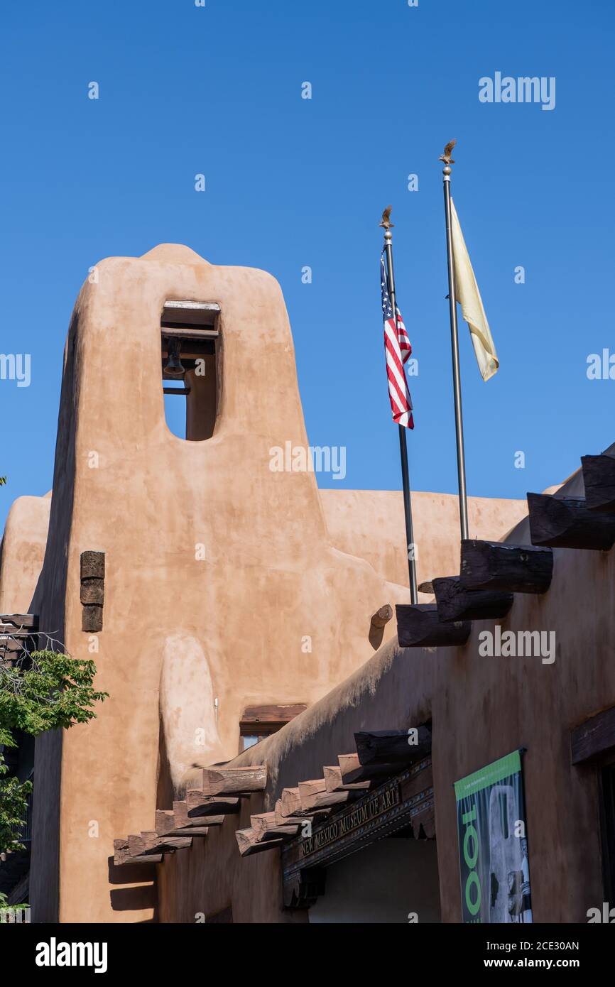 Musée d'art du Nouveau-Mexique à Santa Fe, Nouveau-Mexique Banque D'Images