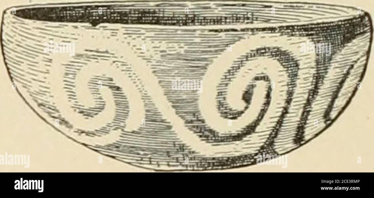 . Rapport annuel du Bureau d'ethnologie américaine au Secrétaire de la Smithsonian institution . lojie. C'est une forme inhabituelle de décoration. La modification de la poignée de l'expéditeur en une forme animale n'est pas une ancienne poterie de pueblo de rérein, et l'auteur a vu des spécimens dans lesquels ammal, peut-être un ours, a été representeil de cette façon. Dans la poterie modernpuebloo, les formes animales sont véi-y communes, et ils sont essentiellement espe-abondantes dans l'art moderne Zuni, comme un examen de la riche collectiondans le Musée national sera démon-strate. Cette méthode d'ornementationn'est pas très courante dans la mousse de poterie Banque D'Images