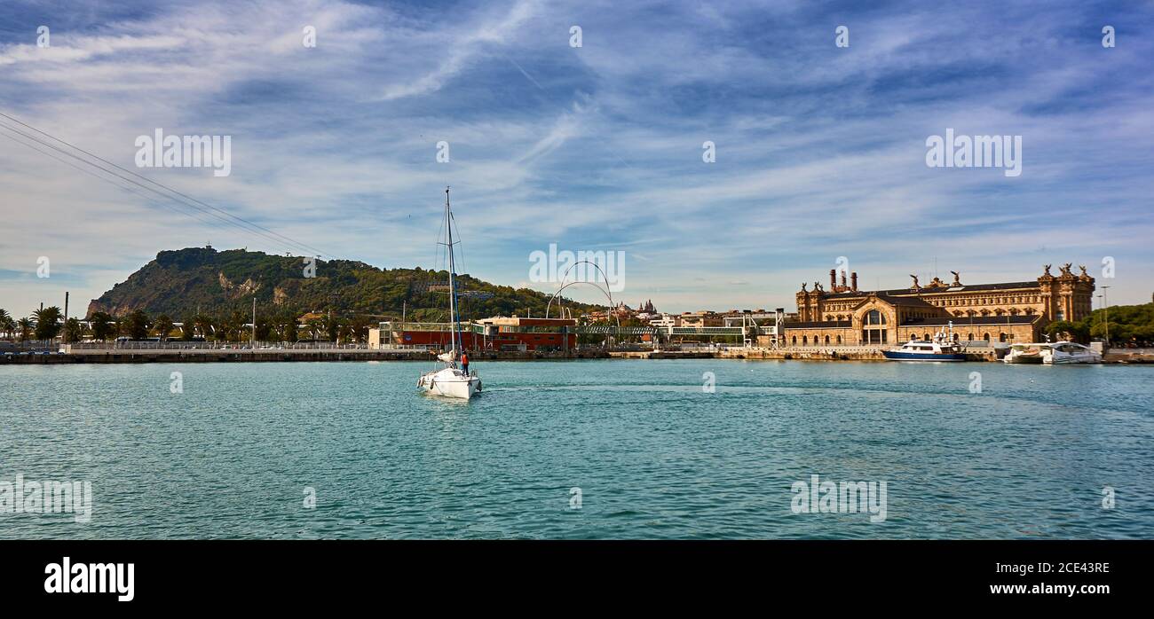 Marina de Barcelone en Espagne Banque D'Images