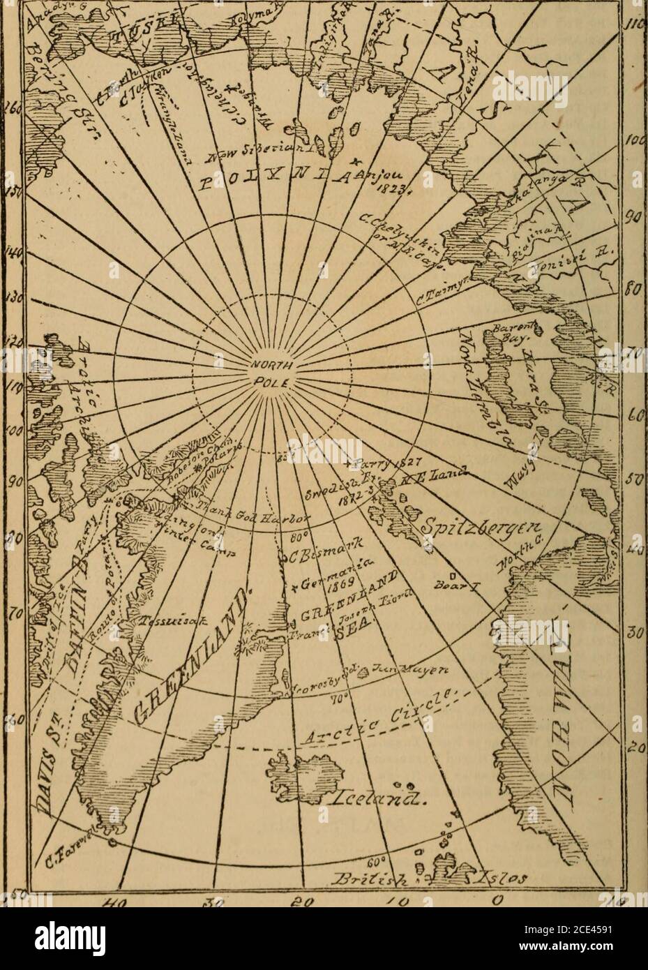 . La zone gelée et ses explorateurs; un bilan complet de voyages, voyages, découvertes, aventures et pêche aux baleines dans les régions arctiques pendant mille ans . vers Kamchatka, 6T6 133 Aléoutiens qui attrapent des baleines, 676 134 fort Nulato, Alaska—lumière aurorale, 679 135 A Deer Corral, 681 136 Voir op Sitka, Alaska, 682 137 Portrait op Capitaine Charles F. Hall, 693 138 Portrait op Capitaine S. O. Buddington, 698 139 Portrait-op Capitaine George E. Tyson, 698 140 signalisation du Tigre, 706 141 funéraire op Captain Hall, à Polaris Bay, 718 142 A Bear Hunt, 730 143 rencontre op the Floes, 749 144 forme Banque D'Images