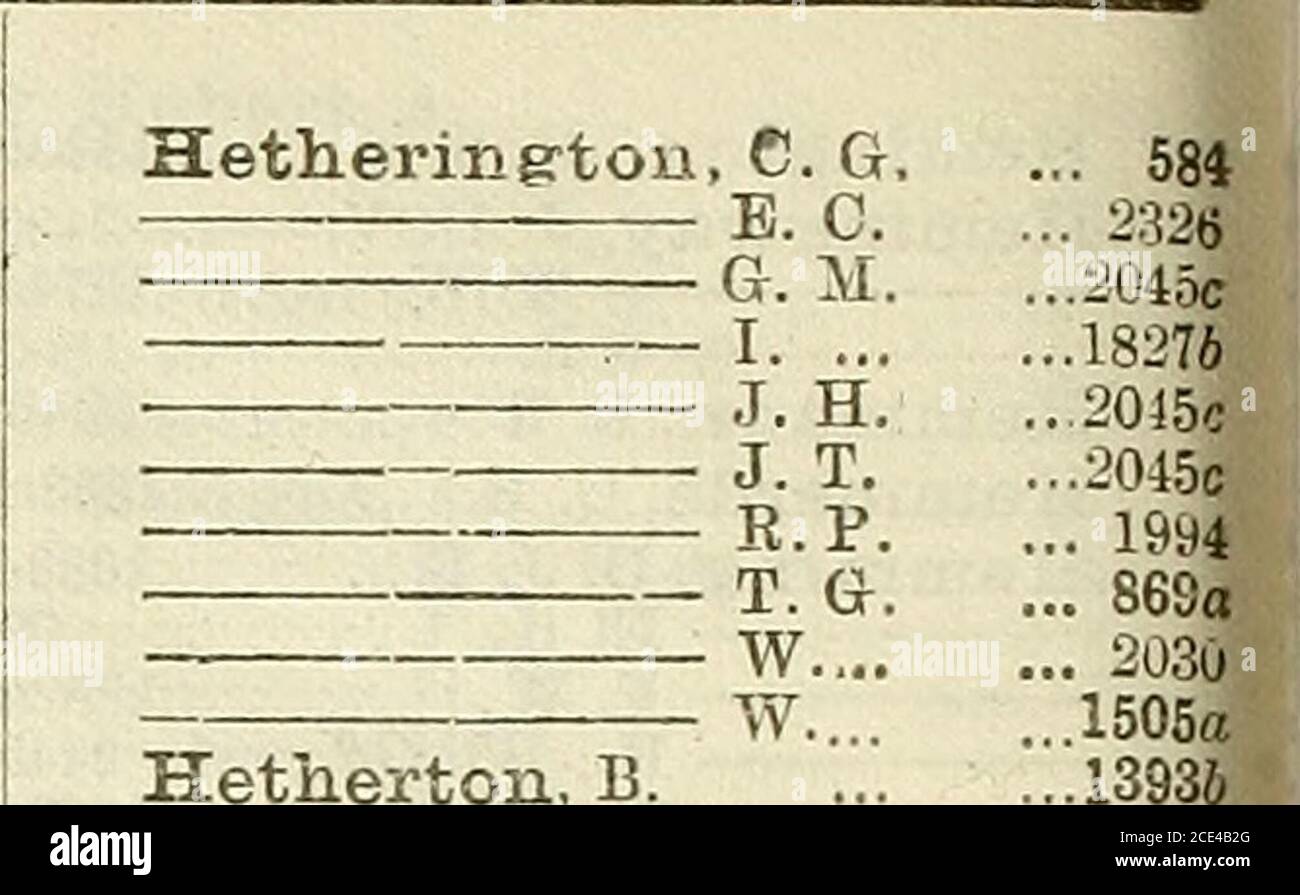 Liste Armee C I W H 2167 564a 176 1537a Herring Cooper J G 93 Herring Cooper W W 2746 Herrink H J 2326 Herrinston B 1557c 45c 1778 1548a