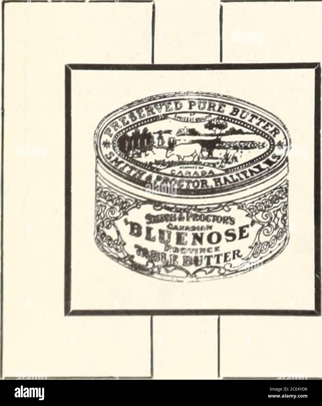 . Épicier canadien avril-juin 1920 . N'ayez aucune hésitation à choisir le beurre de Bluenose il s'ouvre toujours dans une excellente forme, et sa qualité et saveur sont remarquables-habilement fine. Goûtez le Bluenose vous-même ! vous vous sentirez plus enthousiaste. Commandez auprès de votre épicier. EMBALLEURS DE SEMELLE. SMITH & PROCTOR HALIFAX, N.-É SMITH ET PROCTOR SOLE PACKERS HALIFAX - N.-É 9 avril 1920 ÉPICIER CANADIEN 61 BOÎTES DE CONSERVE DE VIANDE légumes lait sirop de poisson peinture etc. BOÎTES DE CONDITIONNEMENT boîtes de CANETTES de cansand sanitaire à toit ouvert boîtes de conditionnement avec bouchons à souder A. R. Whittall CAN Company Ltd. Bureau de vente : 202 Royal Bank Bldg.TORO Banque D'Images