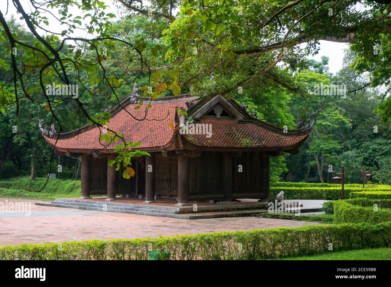 Les reliques du temple Lam Kinh, Thanh Hoa, Vietnam Banque D'Images
