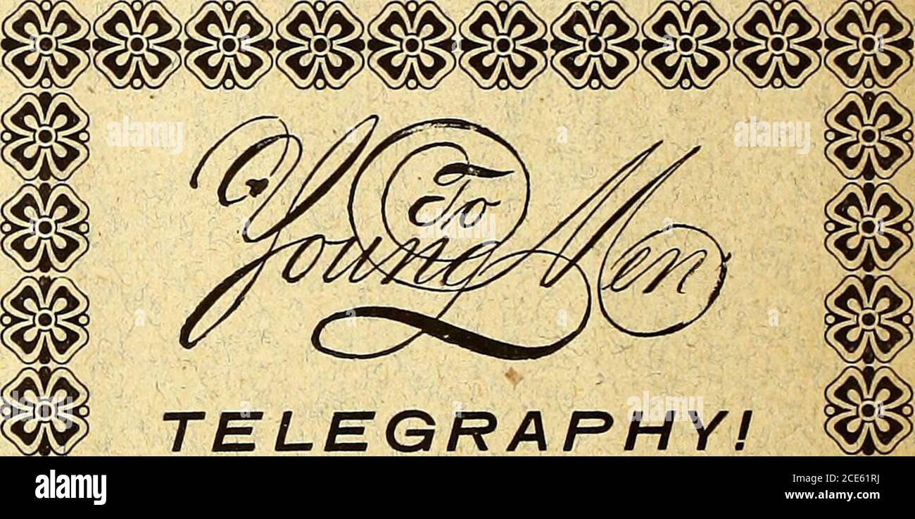 . WESTERN Home Journal et Inter-Mountain avicole Journal . LIRES BELGES. Quelques-uns très choix SpecimensFor Vente. P. E. CRABTREE, DENVER, COLO. TÉLÉGRAPHIE! JEUNES HOMMES, apprendre PracticalTelegraphy ; emploi agréable et bon salaire. Les bons opérateurs sont toujours indemand. Écrivez pour les termes et les pros-pectus. NORTHWESTERN School of Telegraphy, MEDICAL LAKE, WASH. Banque D'Images
