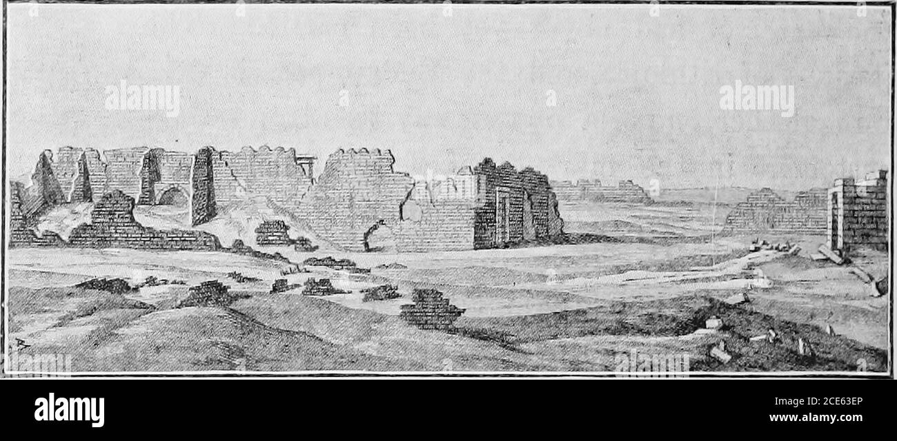 . Histoire de l'Egypte, Chaldea, Syrie, Babylonia et Assyria . à tous les comers la méthode de procédure par laquelle le souverain a apporté son travail à une fin réussie. D'une manière similaire il a utilisé les Wadys qui s'envent entre Koptos et la mer de l'EED, Et par leurs meansplacé les villes de l'dit en communication avec les échelles d'Encens, Punt et les Sabseans.^ He 1 dessiné par Faucher-Gudin, de la Description de I^gitte. 2 plusieurs des inscriptions gravées sur les rochers de la WadyHammamat montrent dans quelle mesure la route a été fréquentée à certains 220 LES DERNIERS JOURS de l'ancien OUEST DE L'EST Banque D'Images
